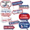 Big Dot of Happiness Funny Stars & Stripes - Memorial Day, 4th of July and Labor Day USA Patriotic Party Photo Booth Props Kit - 10 Piece